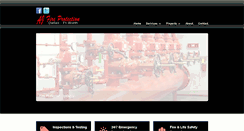 Desktop Screenshot of aj-fireprotection.com